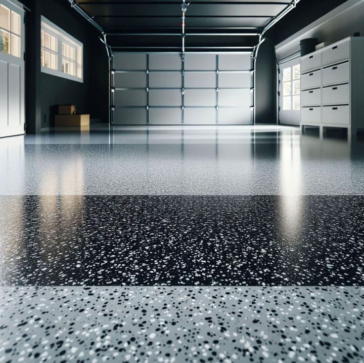 Durable epoxy garage floor